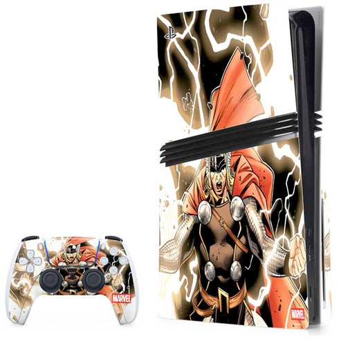 Marvel Thor Thor's Lightning PS5 Pro Disk Bundle  Skin